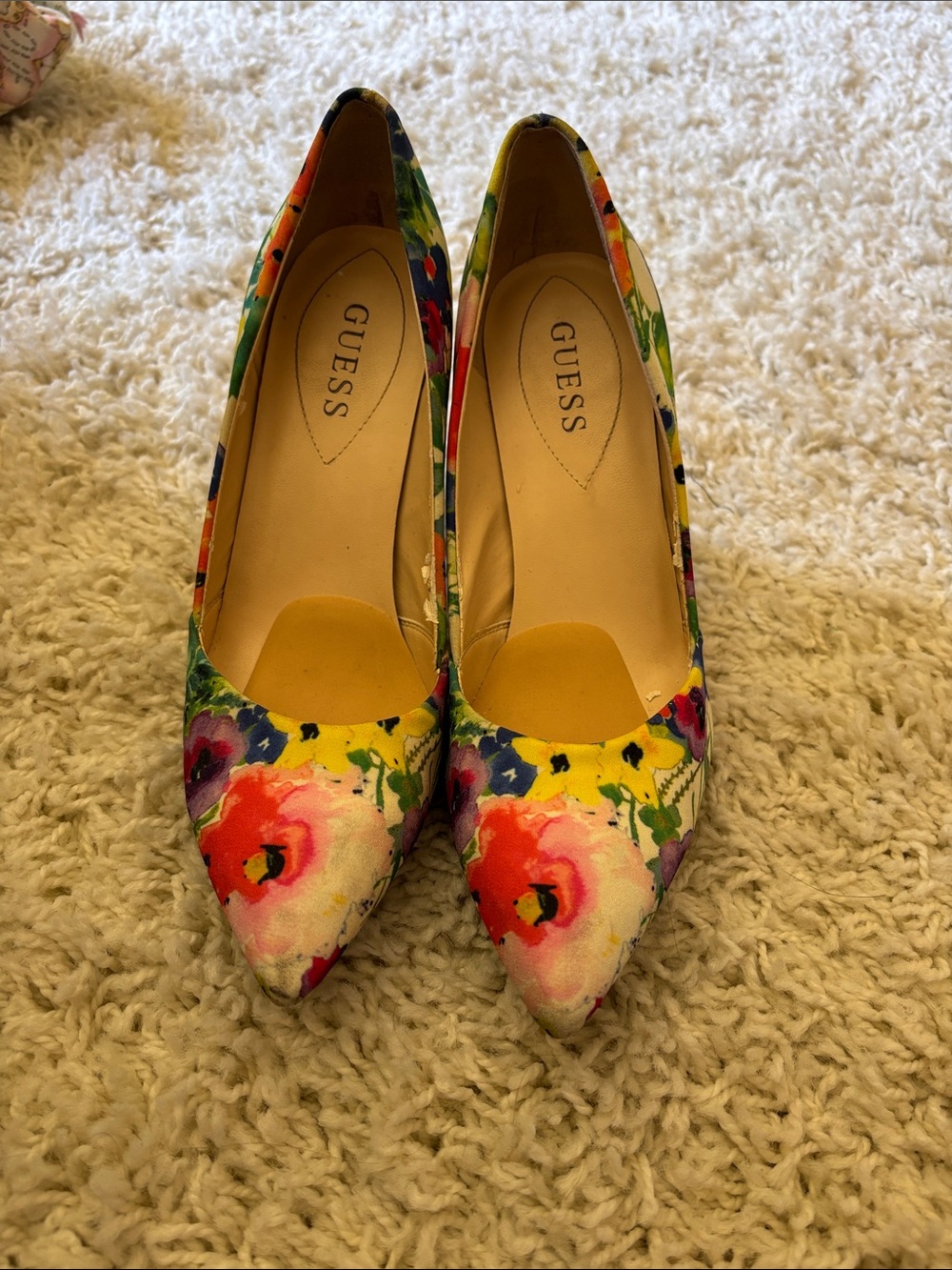 Guess Floral Print Stiletto Summer Pumps